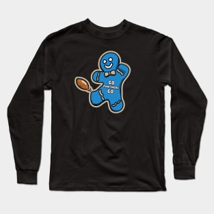 Carolina Panthers Gingerbread Man Long Sleeve T-Shirt